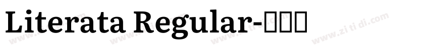 Literata Regular字体转换